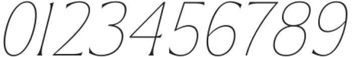 Bendara Thin Italic otf (100) Font OTHER CHARS
