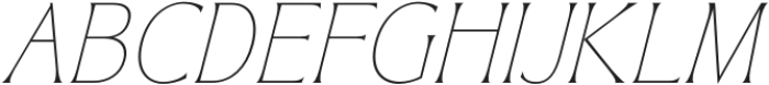 Bendara Thin Italic otf (100) Font