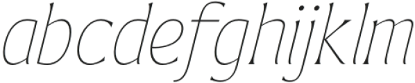Bendara Thin Italic otf (100) FONT
