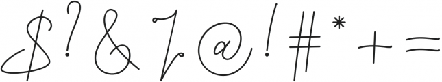 Bendungan Signature otf (400) Font OTHER CHARS