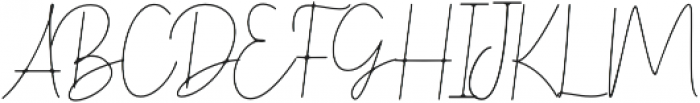 Benedela Signature otf (400) Font UPPERCASE