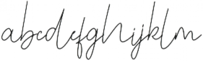Benedela Signature otf (400) Font LOWERCASE