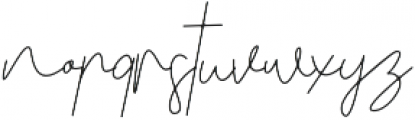 Benedela Signature otf (400) Font LOWERCASE