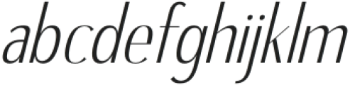 Benedict Sans Light Italic otf (300) Font LOWERCASE
