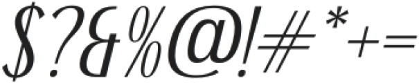 Benedict Sans Regular Italic otf (400) Font OTHER CHARS