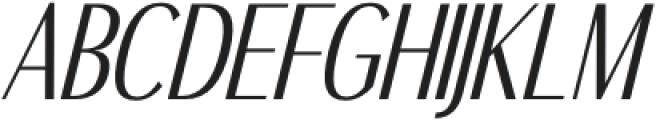 Benedict Sans Regular Italic otf (400) Font UPPERCASE