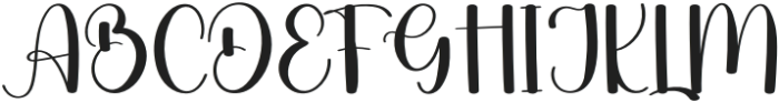 Benefit Regular otf (400) Font UPPERCASE