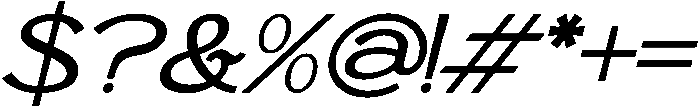 Benelist Italic otf (400) Font OTHER CHARS