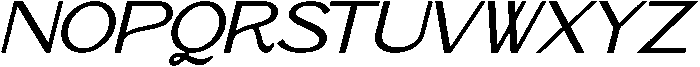 Benelist Italic otf (400) Font UPPERCASE