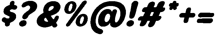 Bener Rounded Black Italic otf (900) Font OTHER CHARS