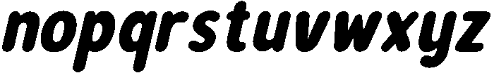 Bener Rounded Black Italic otf (900) Font LOWERCASE