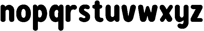 Bener Rounded Black otf (900) Font LOWERCASE