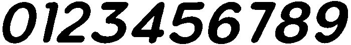 Bener Rounded Bold Italic otf (700) Font OTHER CHARS