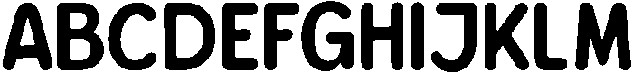 Bener Rounded Bold otf (700) Font UPPERCASE