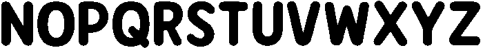 Bener Rounded Extra Bold otf (700) Font UPPERCASE