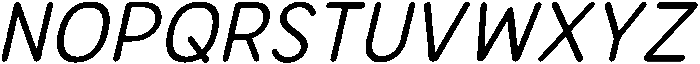 Bener Rounded Italic otf (400) Font UPPERCASE