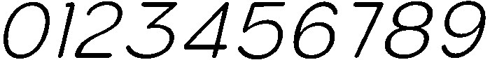 Bener Rounded Light Italic otf (300) Font OTHER CHARS