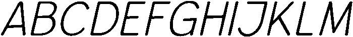 Bener Rounded Light Italic otf (300) Font UPPERCASE