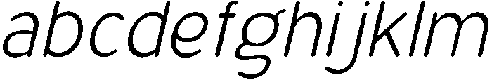 Bener Rounded Light Italic otf (300) FONT