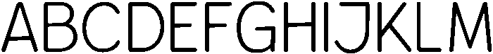 Bener Rounded Light otf (300) Font UPPERCASE