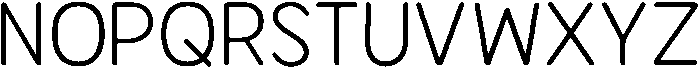 Bener Rounded Light otf (300) Font UPPERCASE