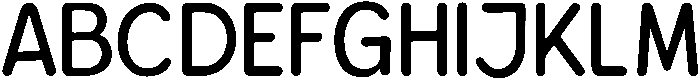 Bener Rounded Medium otf (500) Font UPPERCASE