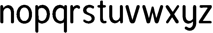 Bener Rounded Medium otf (500) Font LOWERCASE