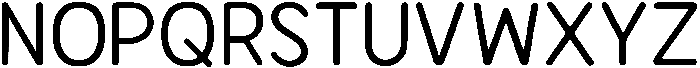 Bener Rounded Regular otf (400) Font UPPERCASE