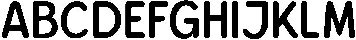 Bener Rounded Semi Bold otf (600) Font UPPERCASE