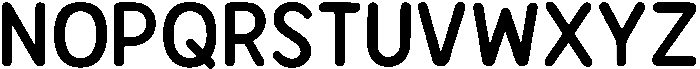 Bener Rounded Semi Bold otf (600) Font UPPERCASE