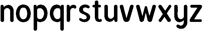 Bener Rounded Semi Bold otf (600) Font LOWERCASE