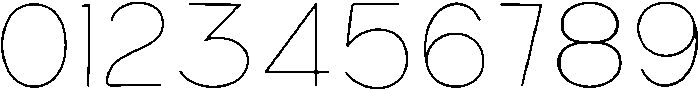Bener Rounded Thin otf (100) Font OTHER CHARS