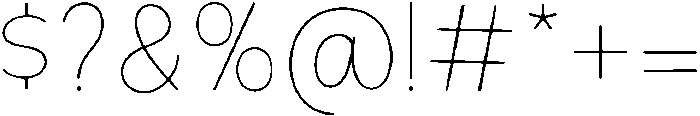 Bener Rounded Thin otf (100) Font OTHER CHARS