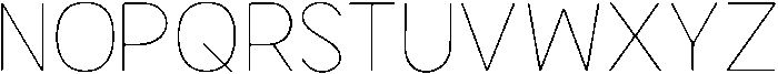 Bener Rounded Thin otf (100) Font UPPERCASE