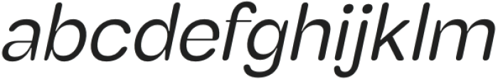 BenettiGroteskRounded-Italic otf (400) Font LOWERCASE