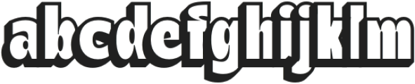 Bengal Extrude Left otf (400) Font LOWERCASE