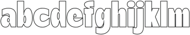 Bengal Outline otf (400) Font LOWERCASE