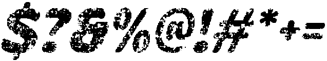 Bengal Rounded Stamp Italic otf (400) Font OTHER CHARS