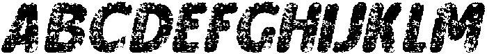 Bengal Rounded Stamp Italic otf (400) Font UPPERCASE