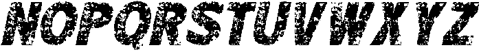 Bengal Stamp Italic otf (400) Font UPPERCASE