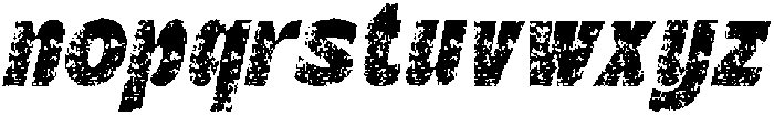 Bengal Stamp Italic otf (400) Font LOWERCASE