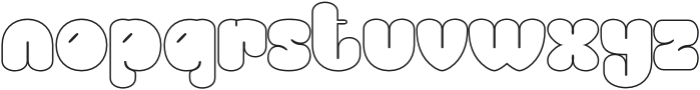 Benicio Outline otf (400) Font LOWERCASE
