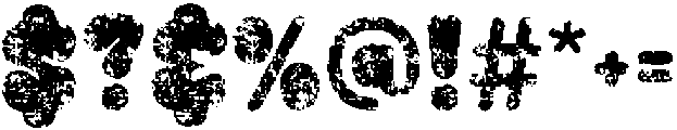 Benicio Stamp Regular otf (400) Font OTHER CHARS
