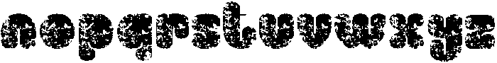 Benicio Stamp Regular otf (400) Font LOWERCASE