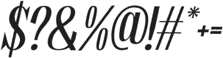 Benida Rough Italic otf (400) Font OTHER CHARS