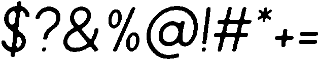 Benji Regular otf (400) Font OTHER CHARS