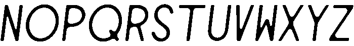 Benji Regular otf (400) Font UPPERCASE