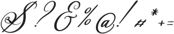 Benlanthy Italic otf (400) Font OTHER CHARS