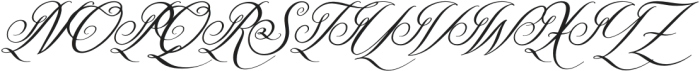 Benlanthy Italic otf (400) Font UPPERCASE