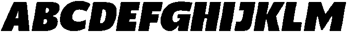 Benota Black Italic otf (900) Font UPPERCASE